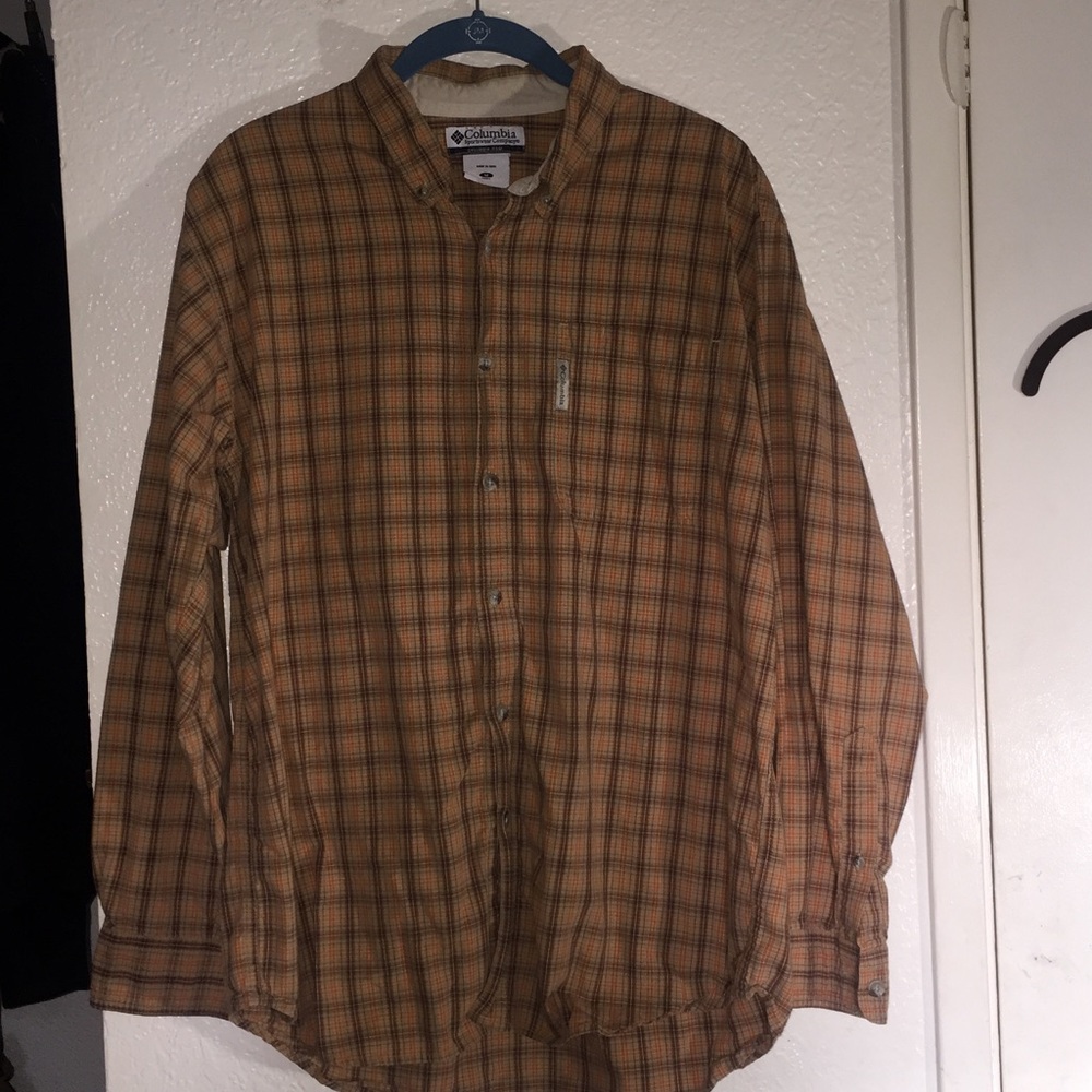 Mens plaid button down shirt